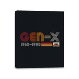 Retro Gen-X - Canvas Wraps Canvas Wraps RIPT Apparel 11x14 / Black