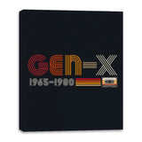 Retro Gen-X - Canvas Wraps Canvas Wraps RIPT Apparel 16x20 / Black