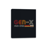 Retro Gen-X - Canvas Wraps Canvas Wraps RIPT Apparel 8x10 / Black