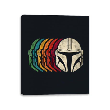 Retro Mando - Canvas Wraps Canvas Wraps RIPT Apparel 11x14 / Black