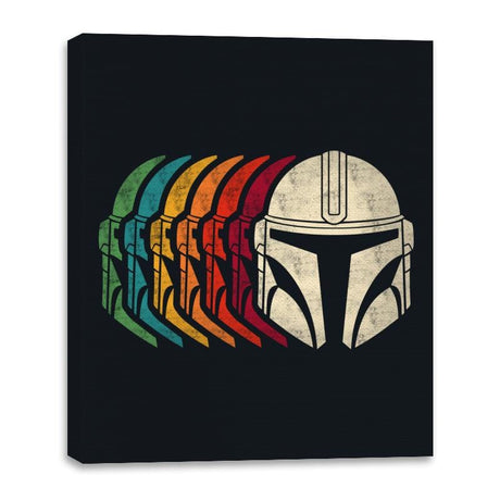 Retro Mando - Canvas Wraps Canvas Wraps RIPT Apparel 16x20 / Black