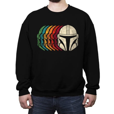 Retro Mando - Crew Neck Sweatshirt Crew Neck Sweatshirt RIPT Apparel Small / Black