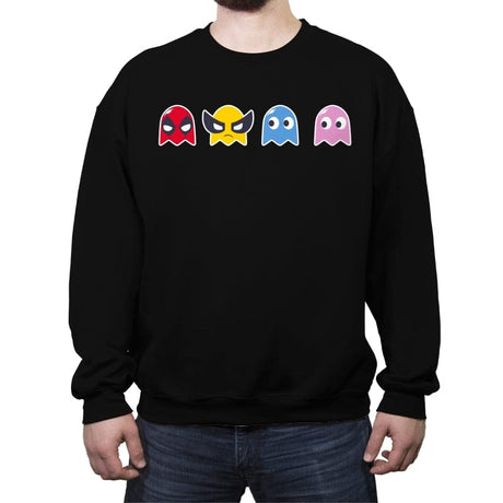 Retro Mutants - Crew Neck Sweatshirt Crew Neck Sweatshirt RIPT Apparel Small / Black