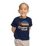 Retro Oregon Trail - Youth T-Shirts RIPT Apparel X-small / Navy