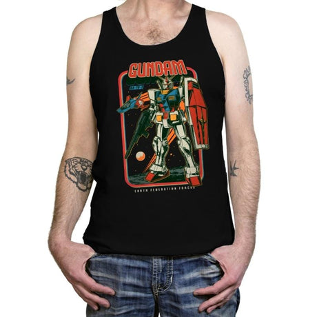 Retro RX 78 2 - Best Seller - Tanktop Tanktop RIPT Apparel X-Small / Black