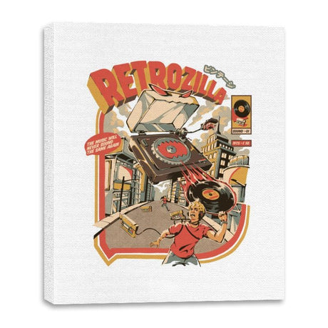 Retro Soundzilla - Canvas Wraps Canvas Wraps RIPT Apparel 16x20 / White