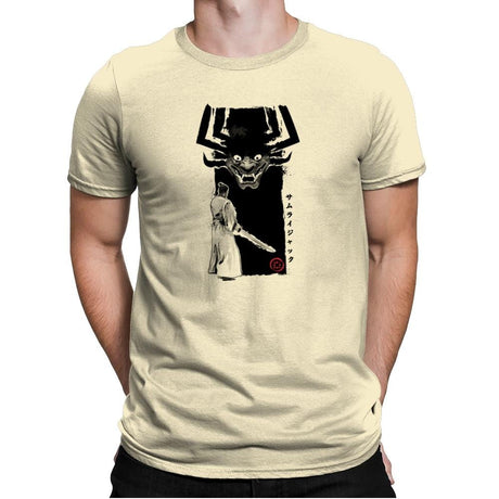 Return of the Samurai - Sumi Ink Wars - Mens Premium T-Shirts RIPT Apparel Small / Natural