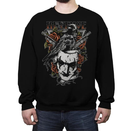 Revenge - Crew Neck Sweatshirt Crew Neck Sweatshirt RIPT Apparel Small / Black