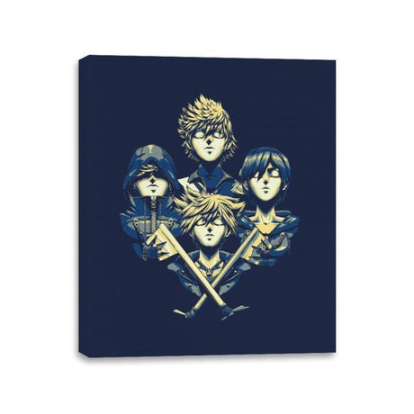 Rhapsody Hearts - Canvas Wraps Canvas Wraps RIPT Apparel 11x14 / Navy