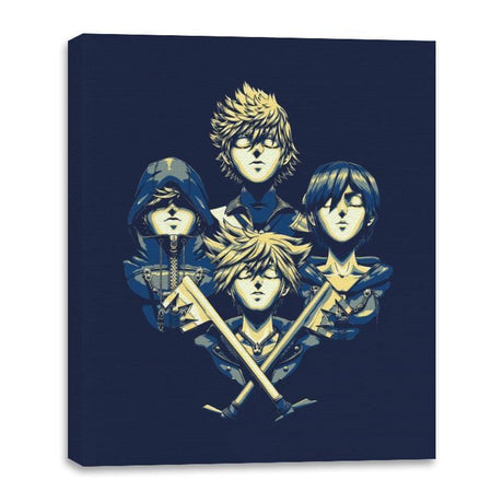 Rhapsody Hearts - Canvas Wraps Canvas Wraps RIPT Apparel 16x20 / Navy