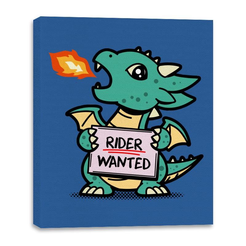 Rider Wanted - Canvas Wraps Canvas Wraps RIPT Apparel 16x20 / Royal