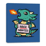 Rider Wanted - Canvas Wraps Canvas Wraps RIPT Apparel 16x20 / Royal