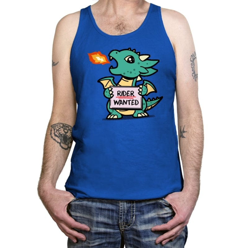 Rider Wanted - Tanktop Tanktop RIPT Apparel X-Small / True Royal