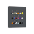 Riffs that Rocked the World - Iconic Guitars from Rock and Metal Legends - Canvas Wraps Canvas Wraps RIPT Apparel 8x10 / Charcoal