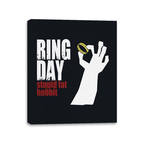 Ring Day - Canvas Wraps Canvas Wraps RIPT Apparel 11x14 / Black