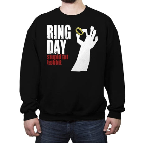 Ring Day - Crew Neck Sweatshirt Crew Neck Sweatshirt RIPT Apparel Small / Black