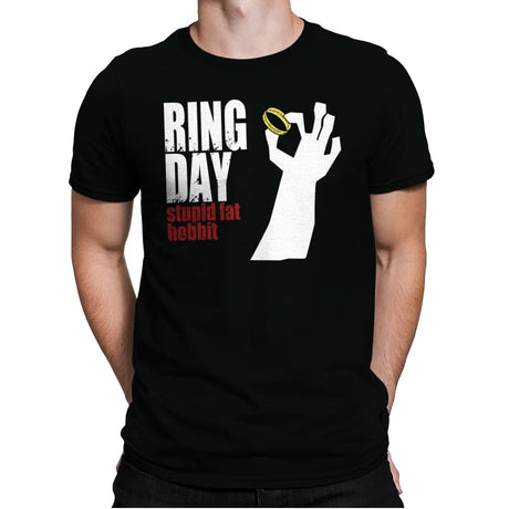 Ring Day - Mens Premium T-Shirts RIPT Apparel Small / Black