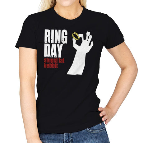 Ring Day - Womens T-Shirts RIPT Apparel Small / Black