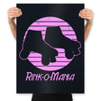 Rink-O-Maniac - Prints Posters RIPT Apparel 18x24 / Black