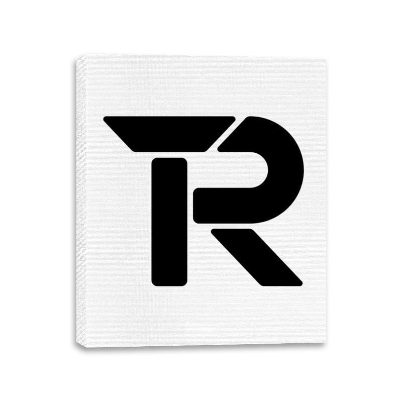 RIPT Black R Logo - Canvas Wraps Canvas Wraps RIPT Apparel 11x14 / White