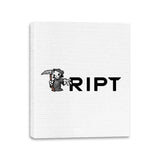 RIPT Reaper Chest Logo - Canvas Wraps Canvas Wraps RIPT Apparel 11x14 / White