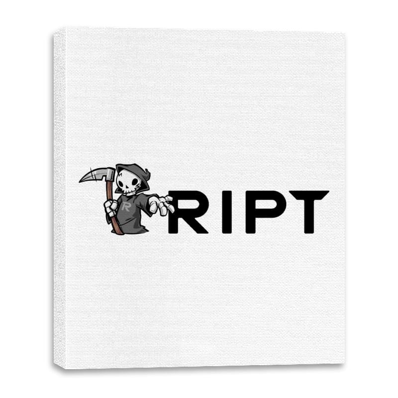 RIPT Reaper Chest Logo - Canvas Wraps Canvas Wraps RIPT Apparel 16x20 / White