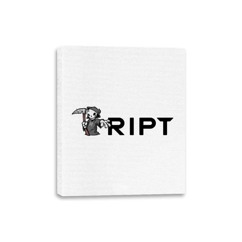 RIPT Reaper Chest Logo - Canvas Wraps Canvas Wraps RIPT Apparel 8x10 / White