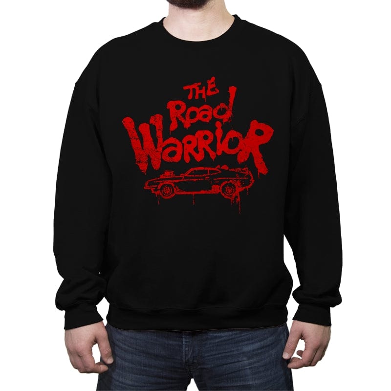 Road Warrior - Crew Neck Sweatshirt Crew Neck Sweatshirt RIPT Apparel Small / Black