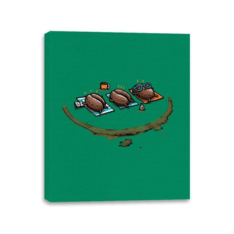 Roasted Coffee - Canvas Wraps Canvas Wraps RIPT Apparel 11x14 / Kelly