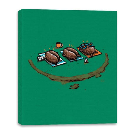 Roasted Coffee - Canvas Wraps Canvas Wraps RIPT Apparel 16x20 / Kelly