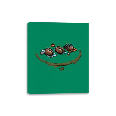 Roasted Coffee - Canvas Wraps Canvas Wraps RIPT Apparel 8x10 / Kelly