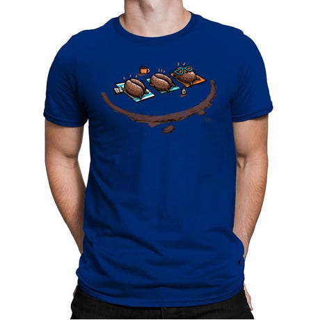 Roasted Coffee - Mens Premium T-Shirts RIPT Apparel Small / Royal