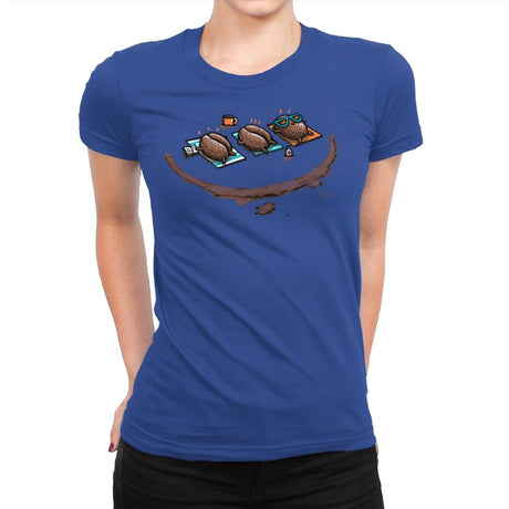 Roasted Coffee - Womens Premium T-Shirts RIPT Apparel Small / Royal