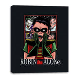 Robin Alone - Canvas Wraps Canvas Wraps RIPT Apparel 16x20 / Black