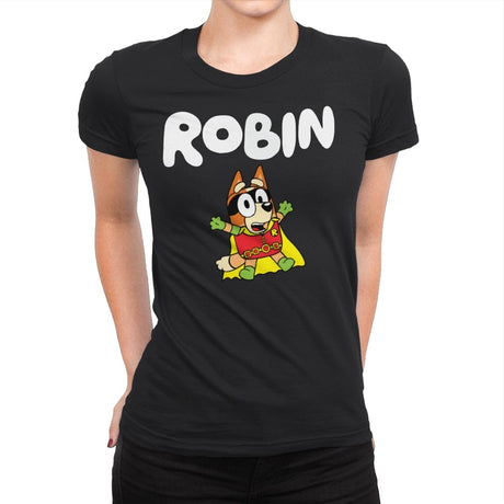 Robin - Womens Premium T-Shirts RIPT Apparel Small / Black