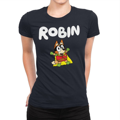 Robin - Womens Premium T-Shirts RIPT Apparel Small / Midnight Navy