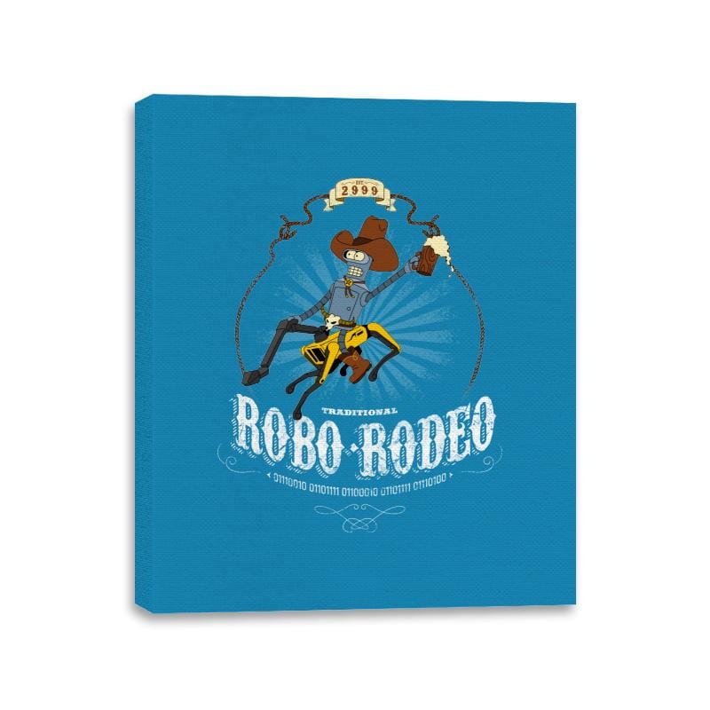 Robo-Rodeo - Canvas Wraps Canvas Wraps RIPT Apparel 11x14 / Sapphire