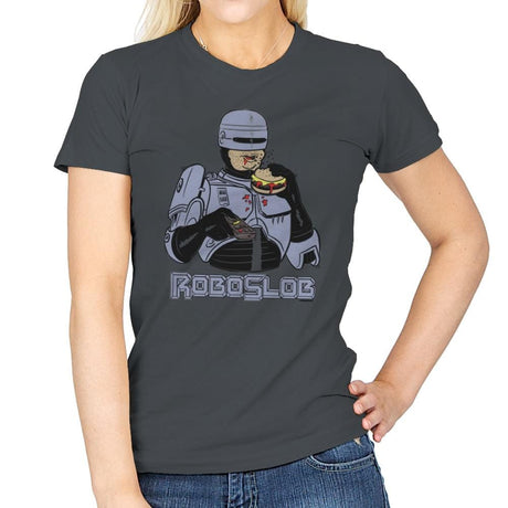 RoboSlob - Womens T-Shirts RIPT Apparel Small / Charcoal