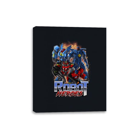 Robot Heroes - Canvas Wraps Canvas Wraps RIPT Apparel 8x10 / Black