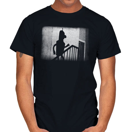 Robot Shadow - Mens T-Shirts RIPT Apparel Small / Black