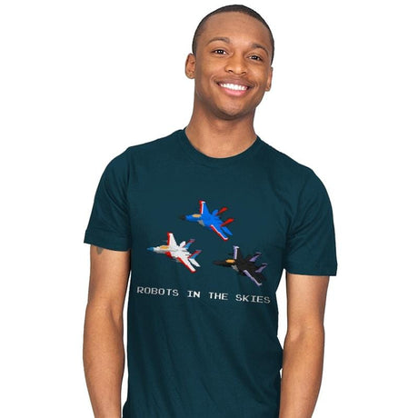 Robots in the Skies - Mens T-Shirts RIPT Apparel