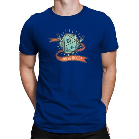 Rock and Rollplay - Mens Premium T-Shirts RIPT Apparel Small / Royal