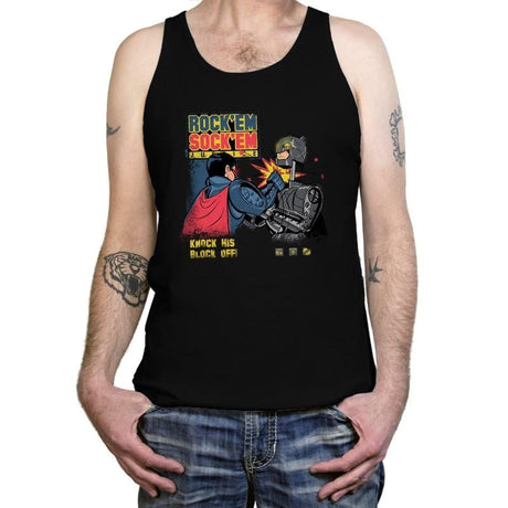 Rock 'em Sock 'em Justice Exclusive - Tanktop Tanktop RIPT Apparel X-Small / Black