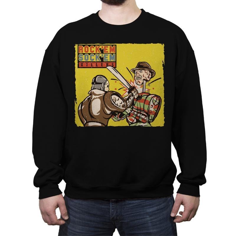 Rock'em Sock'em Killers - Crew Neck Sweatshirt Crew Neck Sweatshirt RIPT Apparel