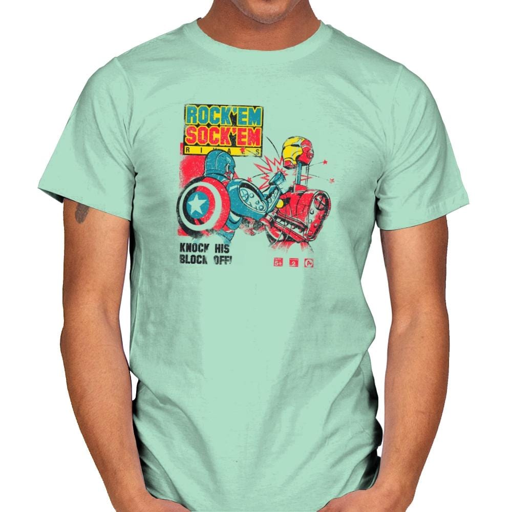 Rock 'em Sock 'em Rivals Exclusive - Mens T-Shirts RIPT Apparel Small / Mint Green