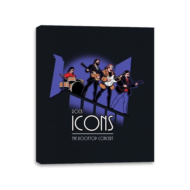 Rock Icons - Canvas Wraps Canvas Wraps RIPT Apparel 11x14 / Black