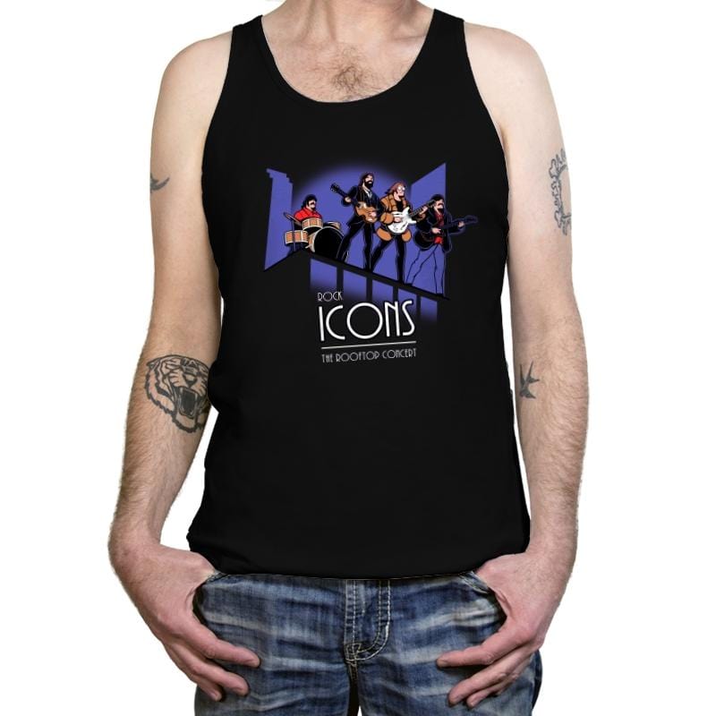 Rock Icons - Tanktop Tanktop RIPT Apparel X-Small / Black