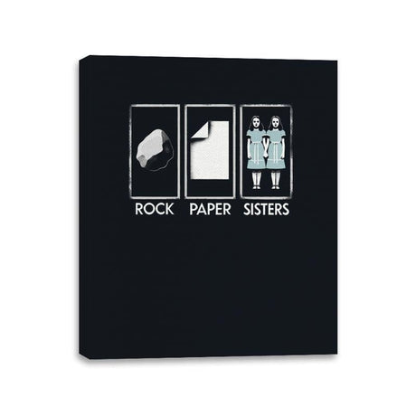 Rock Paper Sisters - Canvas Wraps Canvas Wraps RIPT Apparel 11x14 / Black