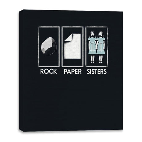 Rock Paper Sisters - Canvas Wraps Canvas Wraps RIPT Apparel 16x20 / Black