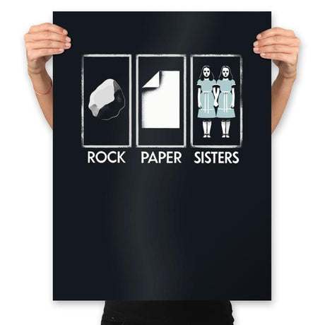 Rock Paper Sisters - Prints Posters RIPT Apparel 18x24 / Black